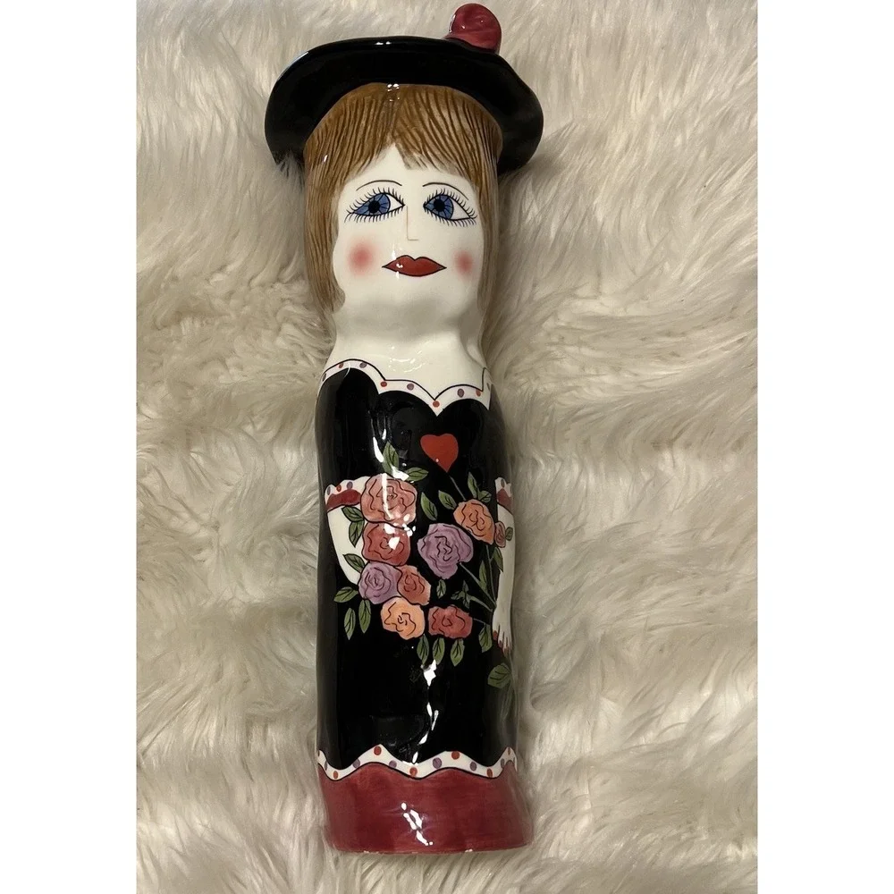 Ganz Belle Casa‎ Vase Elizabeth Artist Susan Paley Hand Painted